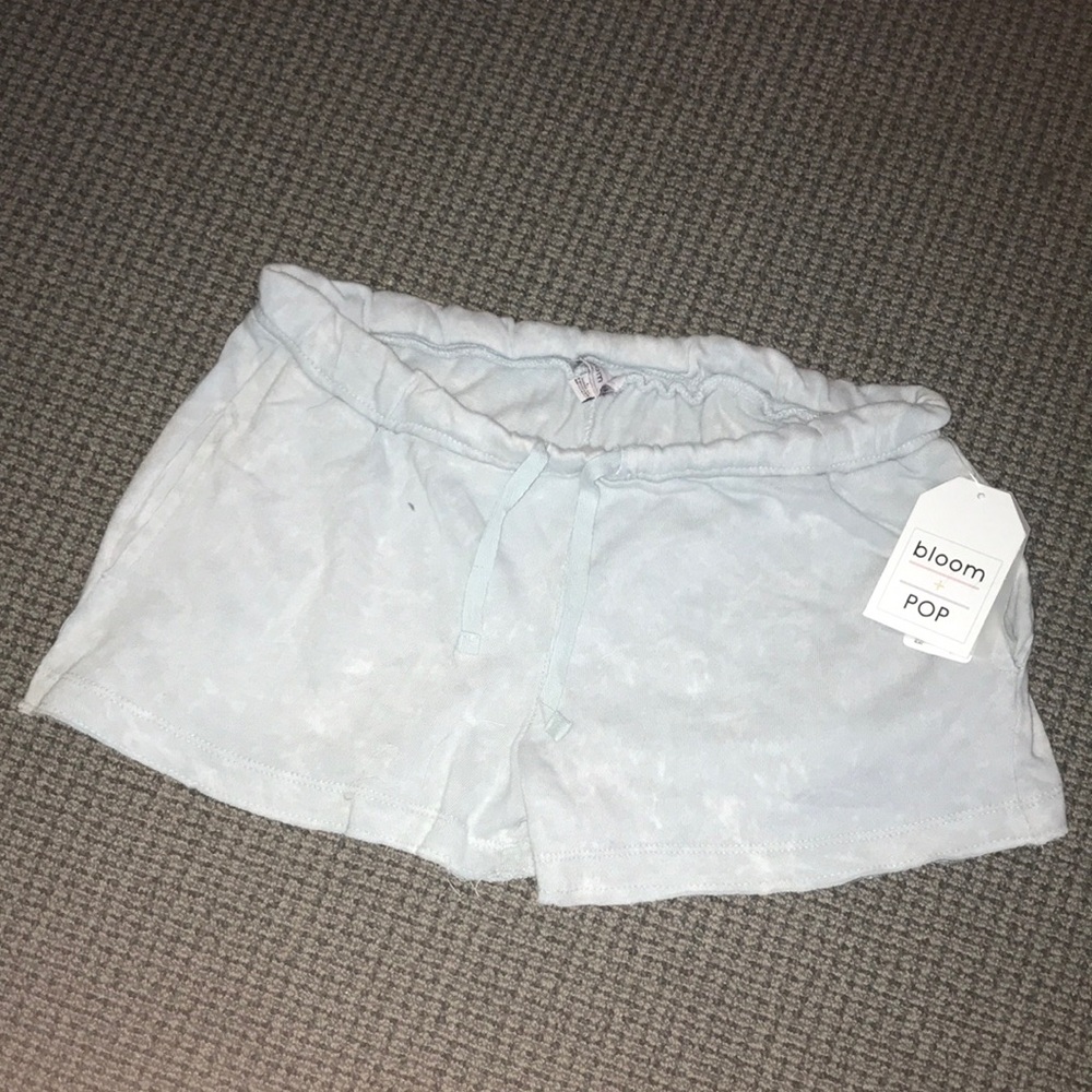 bloom Light Blue Women's Athletic Lounge Shorts
